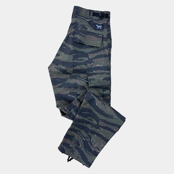 Black Sheep Cargo Skate Pants - Tiger Stripe Camo