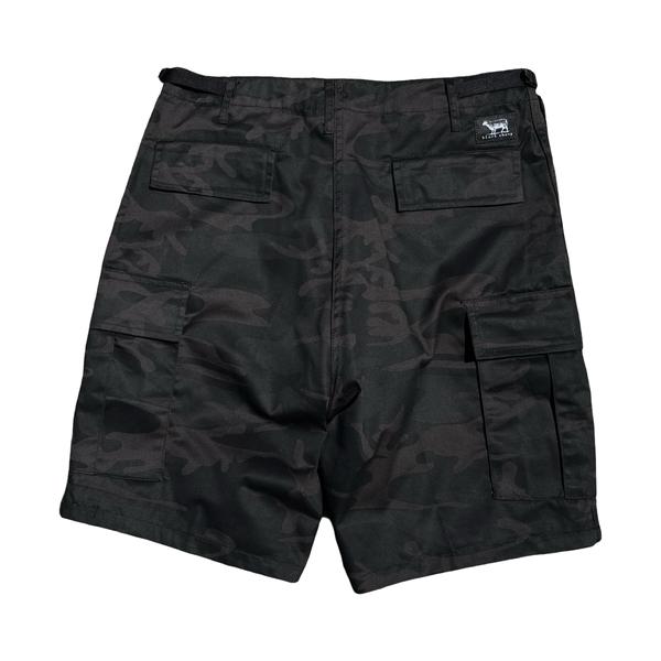 Black Sheep Cargo Skate Shorts - Midnight Black Camo