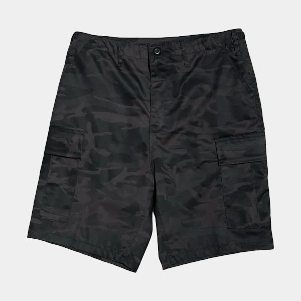 Black Sheep Cargo Skate Shorts - Midnight Black Camo