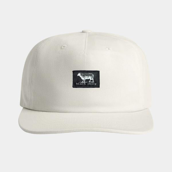 Black Sheep Cotton "Surf Cap" Snapback Hat Natural