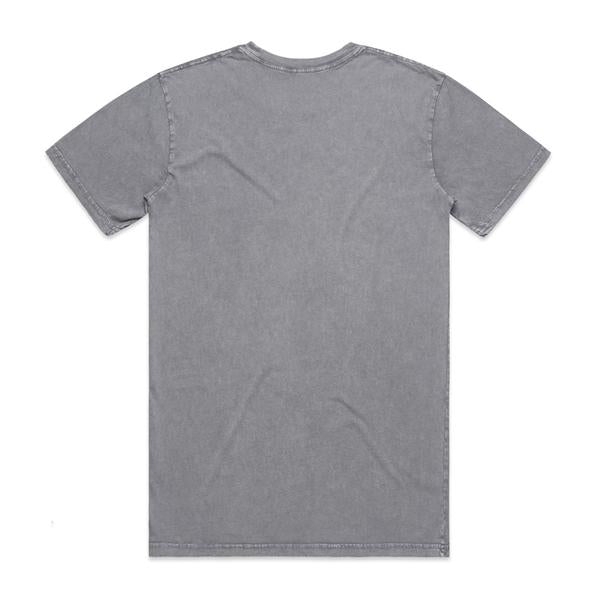 Black Sheep Embroidered Icon Tee Faded Ash Stone Wash