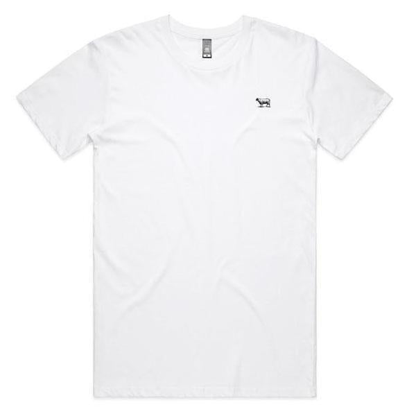 Black Sheep Embroidered Icon Tee White