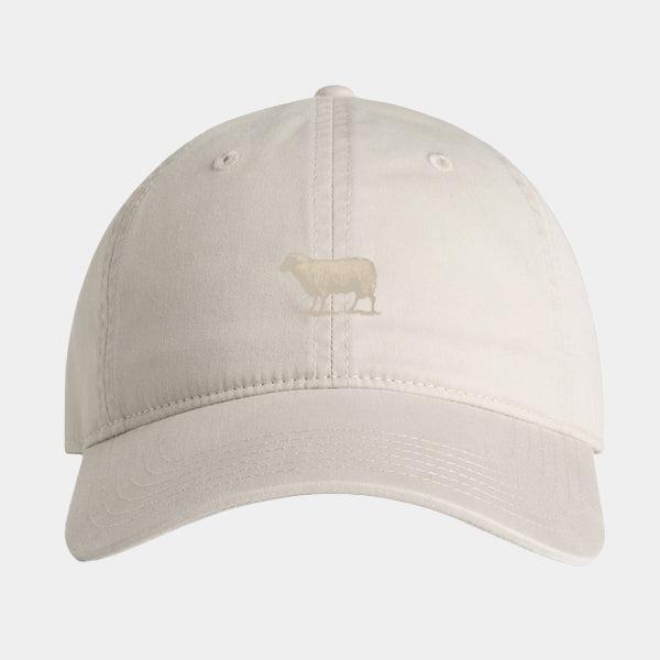 Black Sheep Icon Fill Unstructured Dad Hat Faded Bone