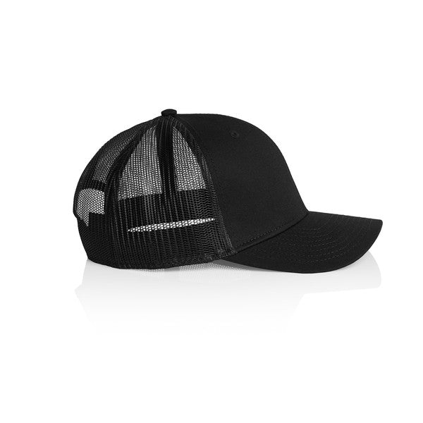 Black Sheep Icon Label Mesh Trucker Hat Black - Black
