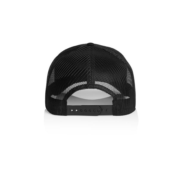 Black Sheep Icon Label Mesh Trucker Hat Black - Black
