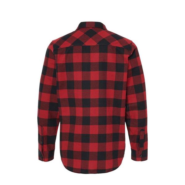 Black Sheep Icon Logo Flannel Shirt Red - Black