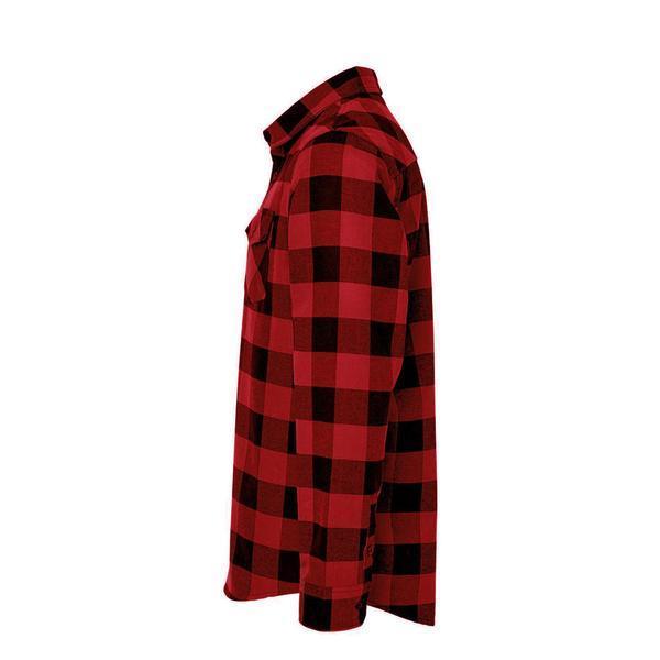 Black Sheep Icon Logo Flannel Shirt Red - Black