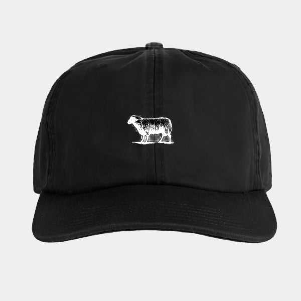 Black Sheep Icon Unstructured 6-Panel Hat Black