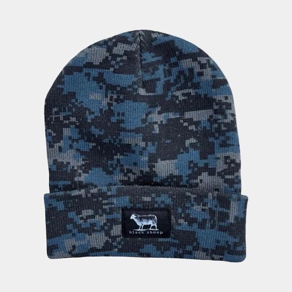 Black Sheep Label Series Cuff Beanie Midnight Navy Digi-Camo