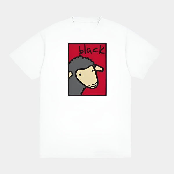 Black Sheep Life of Leisure Tee White - Red