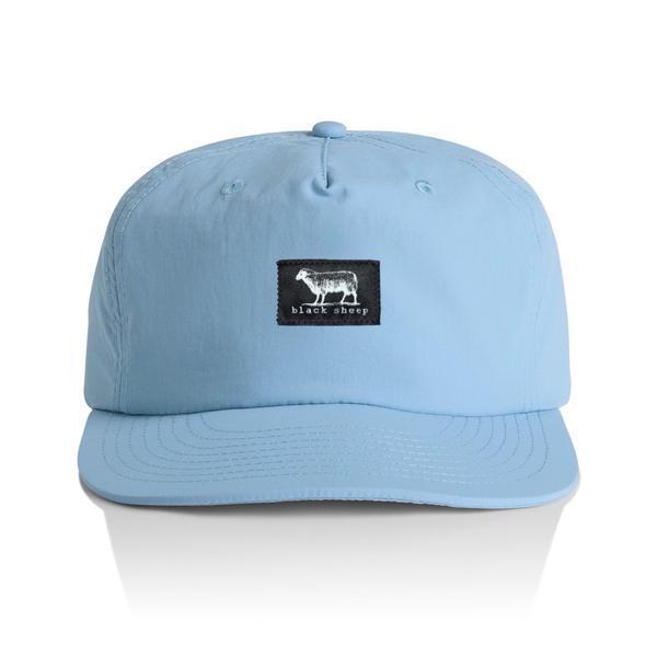 Black Sheep Nylon "Surf Cap" Snapback Hat Carolina Blue