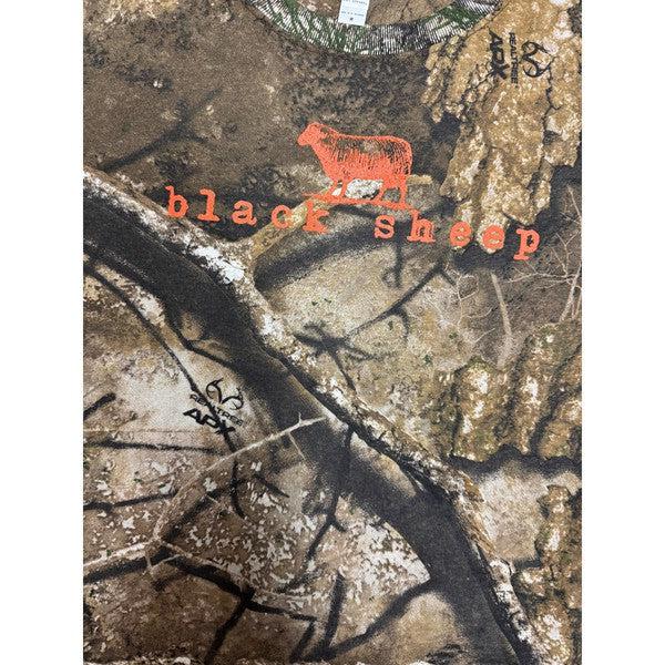 Black Sheep OG Logo Long Sleeve T-shirt Realtree Camo - Hunter Orange