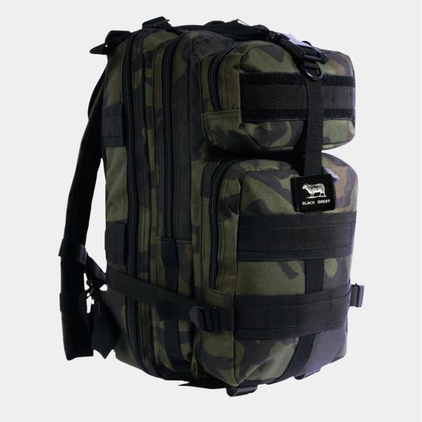 Black Sheep Tactical Backpack Medium Midnight Woodland Camo