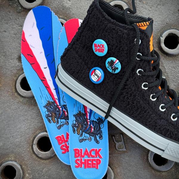 Black Sheep x Converse Chuck Taylor All Star Pro Black - Bright Marigold - Grey Deluxe Pack