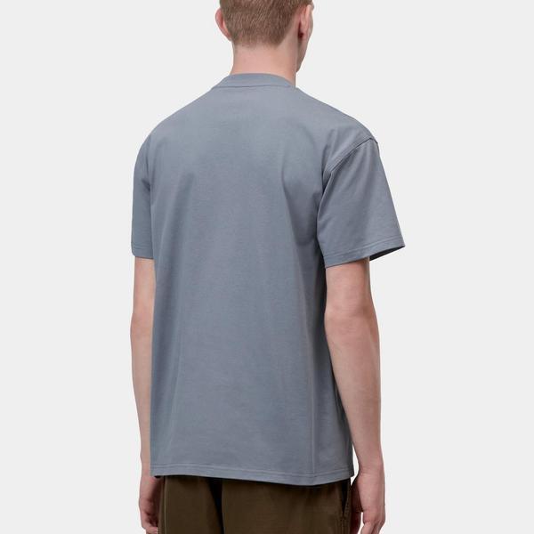 Carhartt WIP American Script T-Shirt Shady Blue
