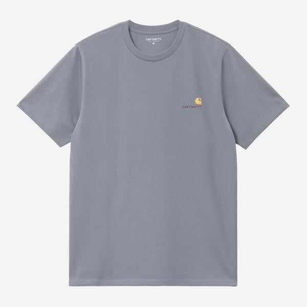 Carhartt WIP American Script T-Shirt Shady Blue