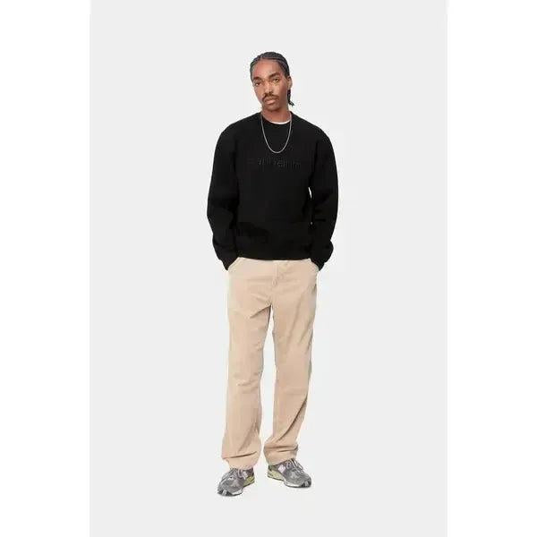 Carhartt WIP Embroidered Crewneck Sweatshirt Black - Black