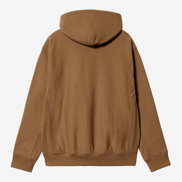 Carhartt WIP Hooded American Script Sweatshirt Hamilton Brown