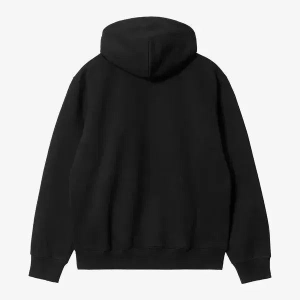 Carhartt WIP Hooded Embroidered Sweatshirt Black - White