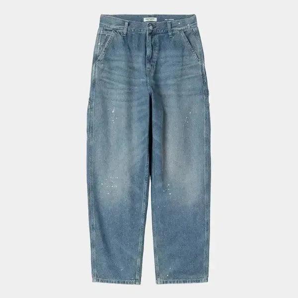 Carhartt WIP OG Single Knee Denim Pant Destroy Wash Splatter Blue