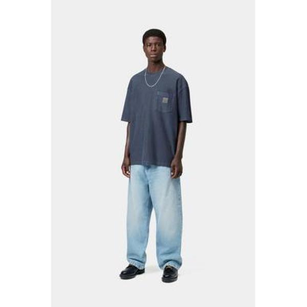 Carhartt WIP S/S Loose Pocket T-Shirt Garment Dyed Dark Navy
