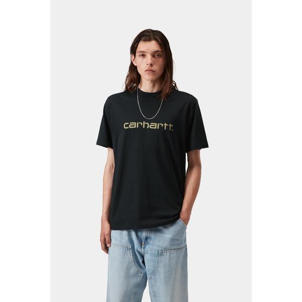 Carhartt WIP Script T-Shirt Deep Night - Gentle Green