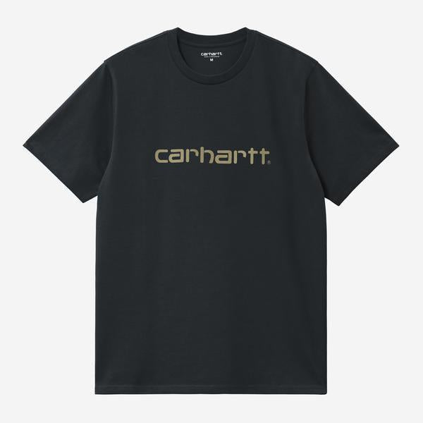 Carhartt WIP Script T-Shirt Deep Night - Gentle Green