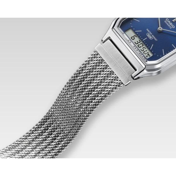 Casio Analog - Digital Vintage Watch AQ230EM-2A Blue - Silver