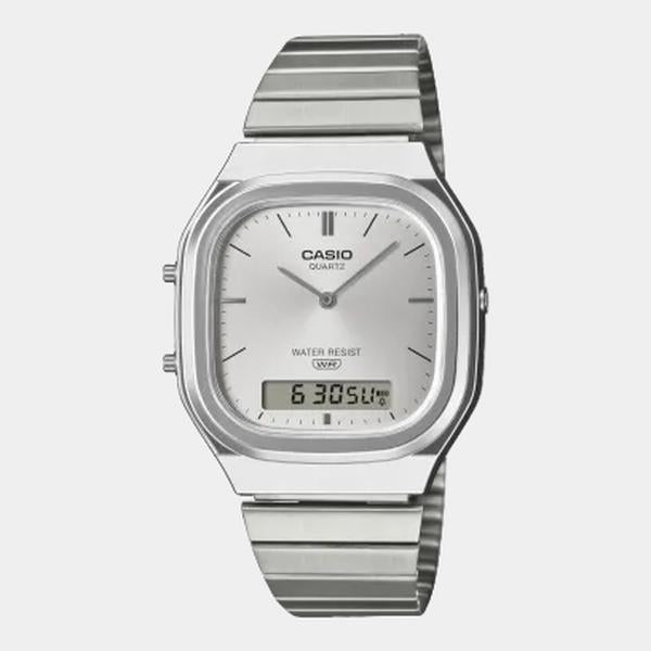 Casio Analog - Digital Vintage Watch AQ240E-7A Silver