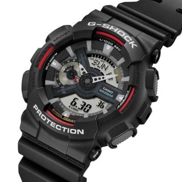 Casio G-Shock Analog-Digital Watch GA110RL-1A Black - Red