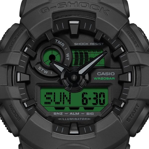 Casio G-Shock Analog-Digital Watch GA700BEG-1A Black - Green