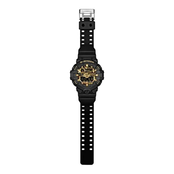 Casio G-Shock Analog-Digital Watch GA700CF-1A Black - Gold Camo