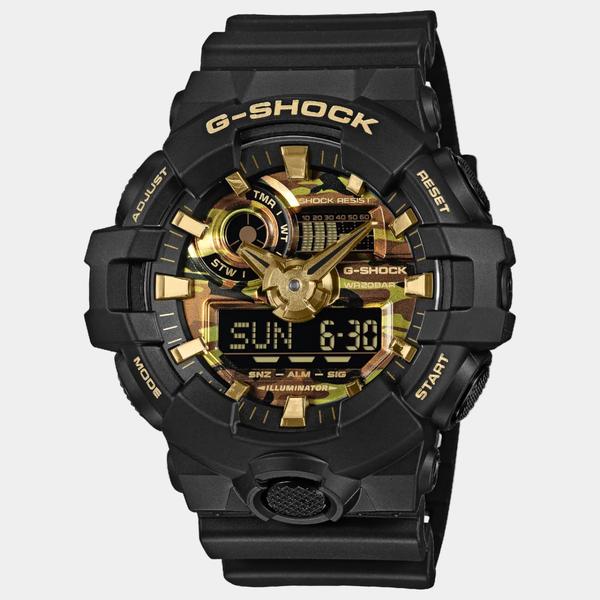 Casio G-Shock Analog-Digital Watch GA700CF-1A Black - Gold Camo