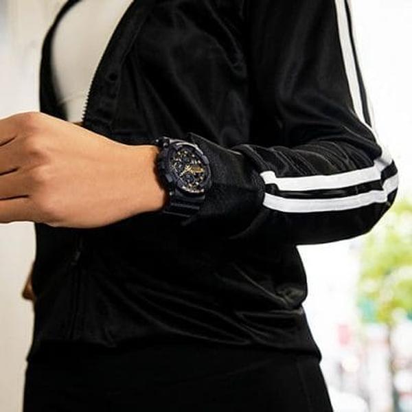 Casio G-Shock Digital Watch GMAS140M-1A Black - Gold