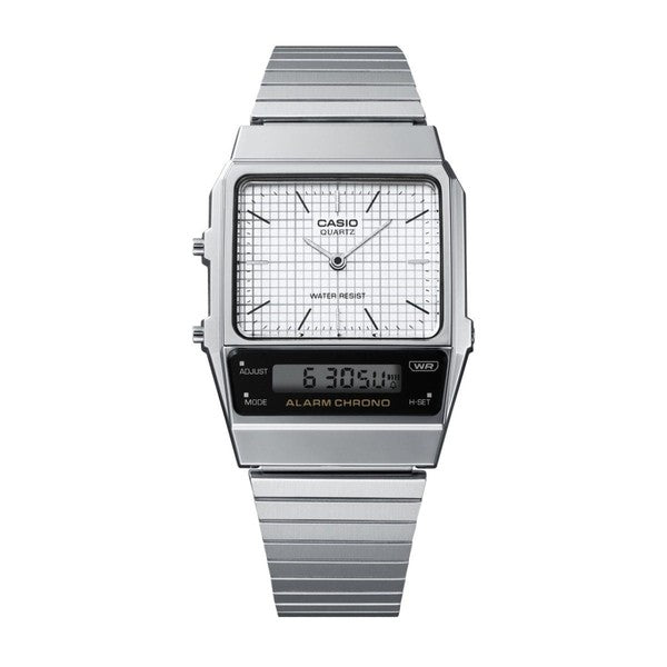 Casio Vintage Collection Analog - Digital Watch AQ800E-7A Silver