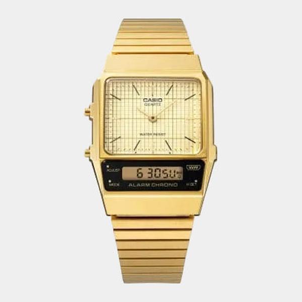 Casio Vintage Collection Analog - Digital Watch AQ800EG-9A Gold