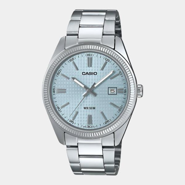 Casio Vintage Collection Analog Watch MTP1302PEC-2A Silver - Grid