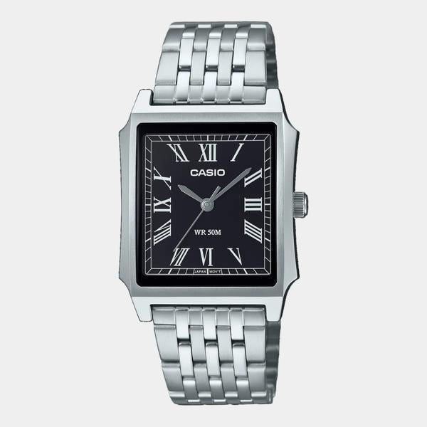 Casio Vintage Collection Analog Watch MTPB190D-1BV Silver - Black