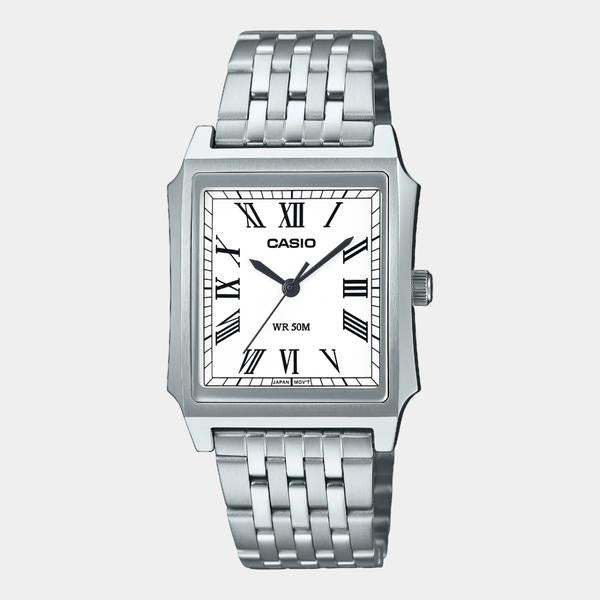 Casio Vintage Collection Analog Watch MTPB190D-7BV Silver - White