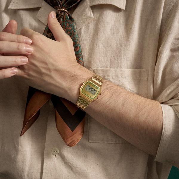 Casio Vintage Collection Digital Watch A158WEGV-9A Gold