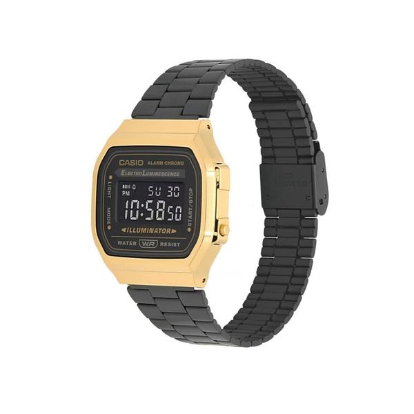 Casio Vintage Collection Digital Watch A168WEGB-1BVT Black - Gold