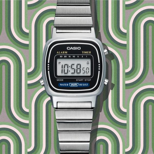 Casio Vintage Collection Digital Watch Small LA670WA-1 Silver