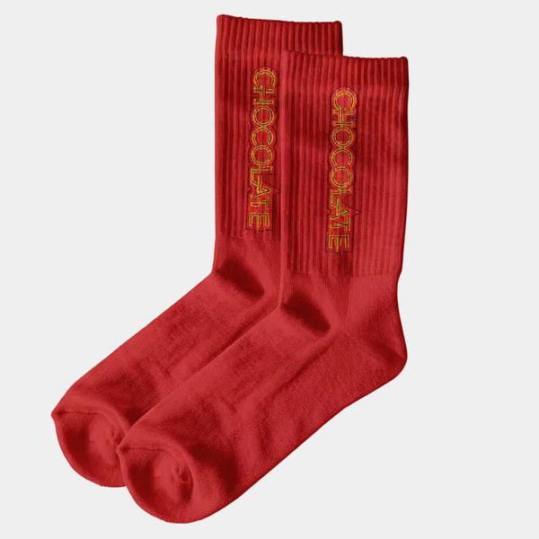 Chocolate Skateboards Parliamnet Crew Socks Red