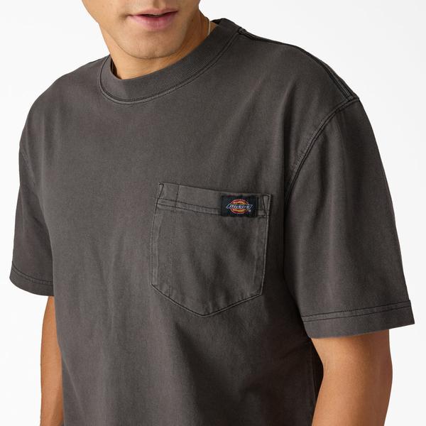 Dickies Heavy Weight Worn In Pocket T-Shirt Pigment Dyed Black