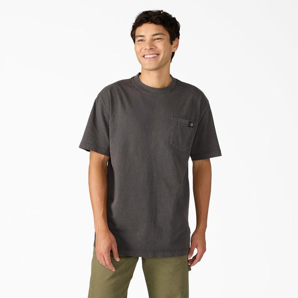 Dickies Heavy Weight Worn In Pocket T-Shirt Pigment Dyed Black