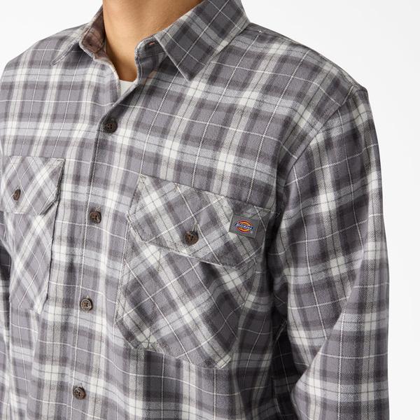 Dickies Long Sleeve Flannel Work Shirt December Sky