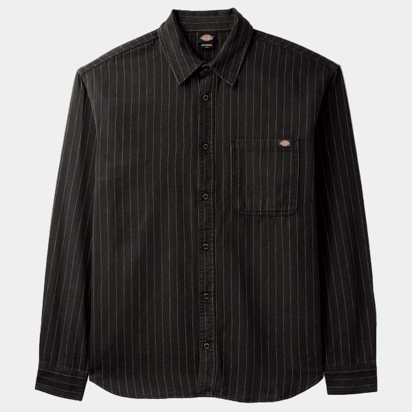 Dickies New Hickory Long Sleeve Shirt Black