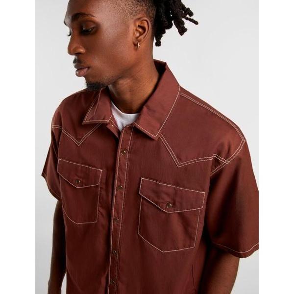 Dickies River Ranch Western Shirt Cappuccino