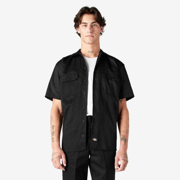 Dickies Short Sleeve Twill Work Shirt Black