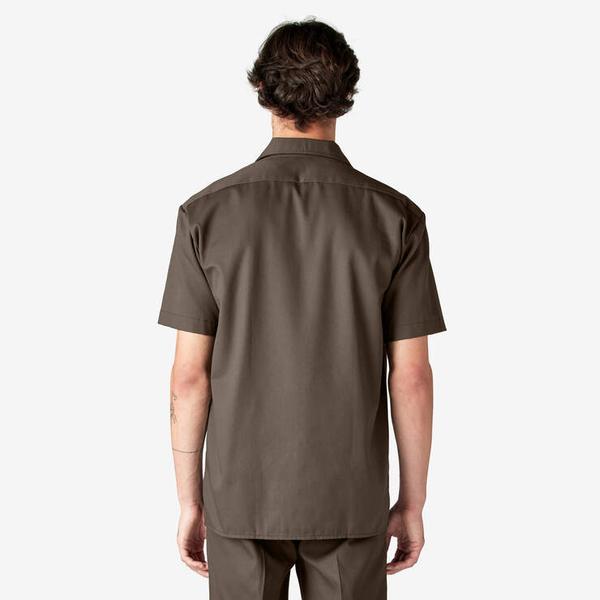 Dickies Short Sleeve Twill Work Shirt Mushroom